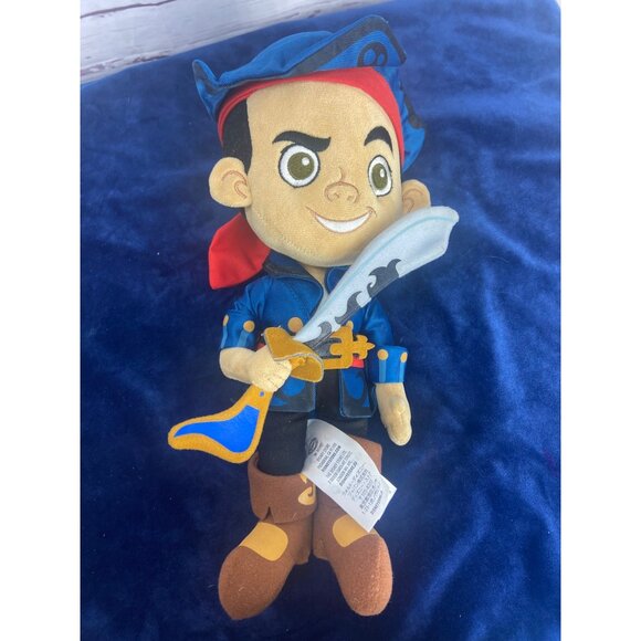 Disney Store Jake & The Neverland Pirates CAPTAIN JAKE Stuffed Plush‎ Toy 14" - Picture 6 of 6